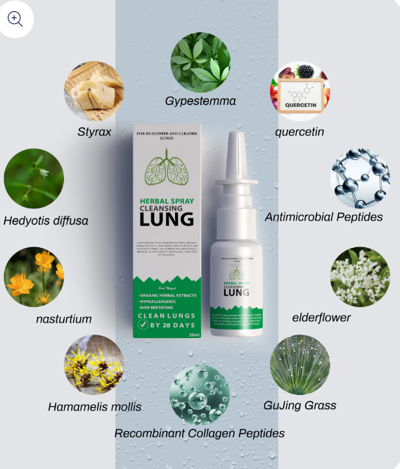 Organic Herbal Lung Cleanse Repair Nasal Spray